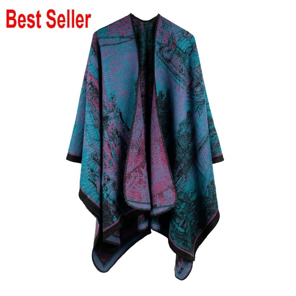 Oversized Winter Pashmina Shawl Soft Warm Blanket Scarf Elegant Retro